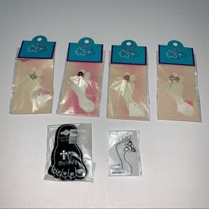 TOE RINGS lot of 6 fashion jewelry NWT